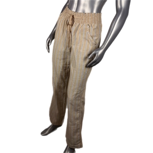 Ci Sono | Linen Collection Striped Wide-Leg Pants - Picture 6 of 9